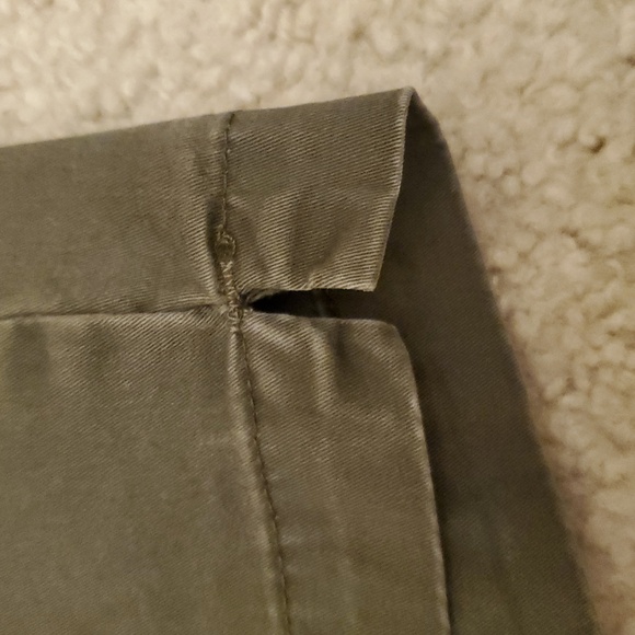 Lee Midrise Fit Olive Khaki Shorts Size 10 - Picture 6 of 8